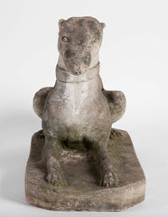 A Cast Stone Figure of a Whippet