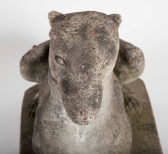 A Cast Stone Figure of a Whippet