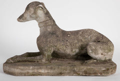 A Cast Stone Figure of a Whippet