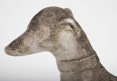 A Cast Stone Figure of a Whippet