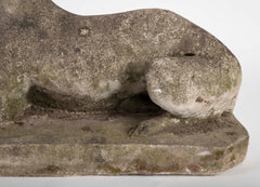 A Cast Stone Figure of a Whippet