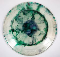 Glass Plate in Green, Blue, and Violet by Gabriel Argy-Rousseau