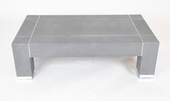 Karl Springer Style Coffee Table