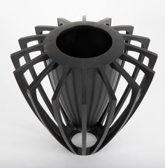 Mark Nantz Ebony Vase Titled "The Black Hole"
