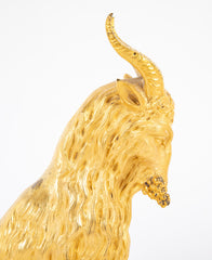 Early 19th Century Pair of Ormolu Goats on Marble Bases
