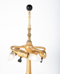 Tiffany Studios Hexagonal Column Gold D'Ore Lamp