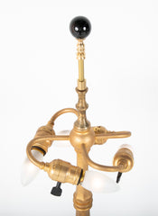 Tiffany Studios Hexagonal Column Gold D'Ore Lamp