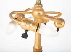 Tiffany Studios Hexagonal Column Gold D'Ore Lamp