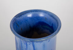 Pair of Blue Fulper Art Pottery Vases