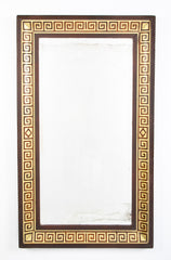 Classic Empire Gilded Scagliola ( Greek Key ) Border Mirror