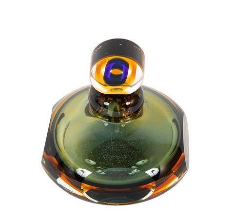 Murano Sommerso Glass Perfume Bottle with Stopper