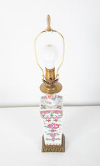 Pair of Early 20th Century Famille Rose Porcelain Lamps