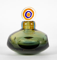 Murano Sommerso Glass Perfume Bottle with Stopper