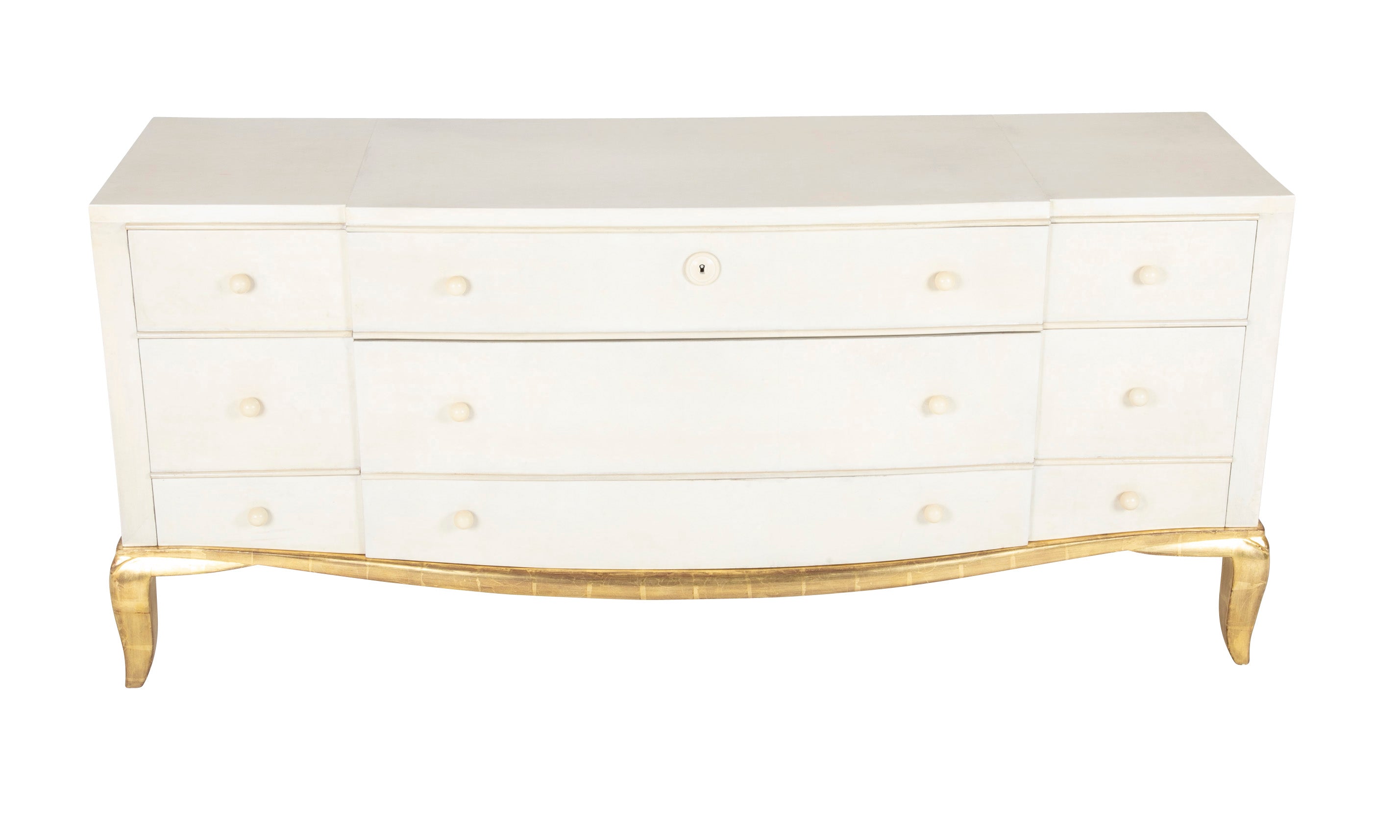 A Parchment & Lacquer Commode designed by Andre Arbus Circa 1935