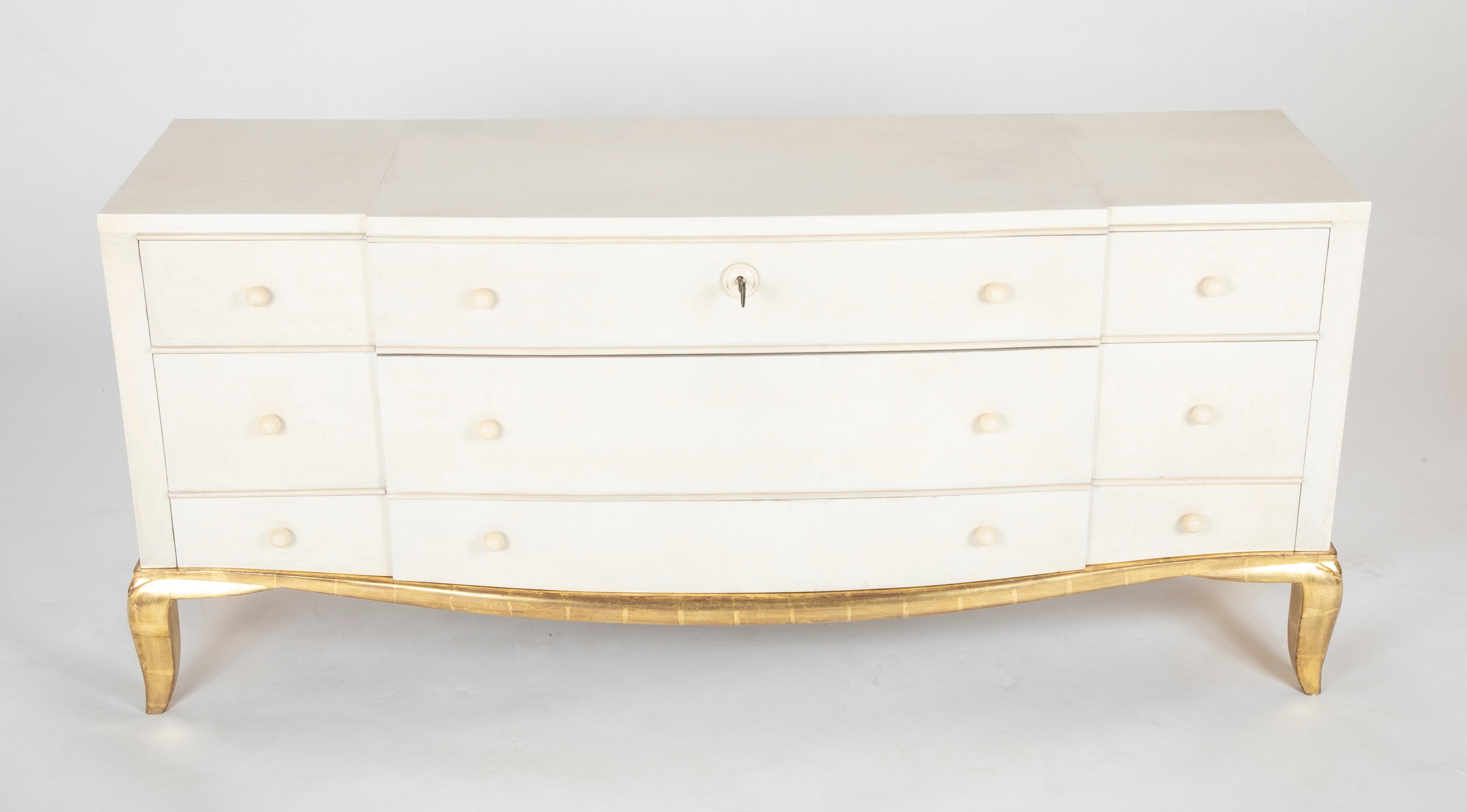 A Parchment & Lacquer Commode designed by Andre Arbus Circa 1935