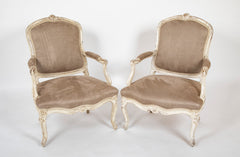 Mid 18th Century Pair of Louis XV Fauteuils
