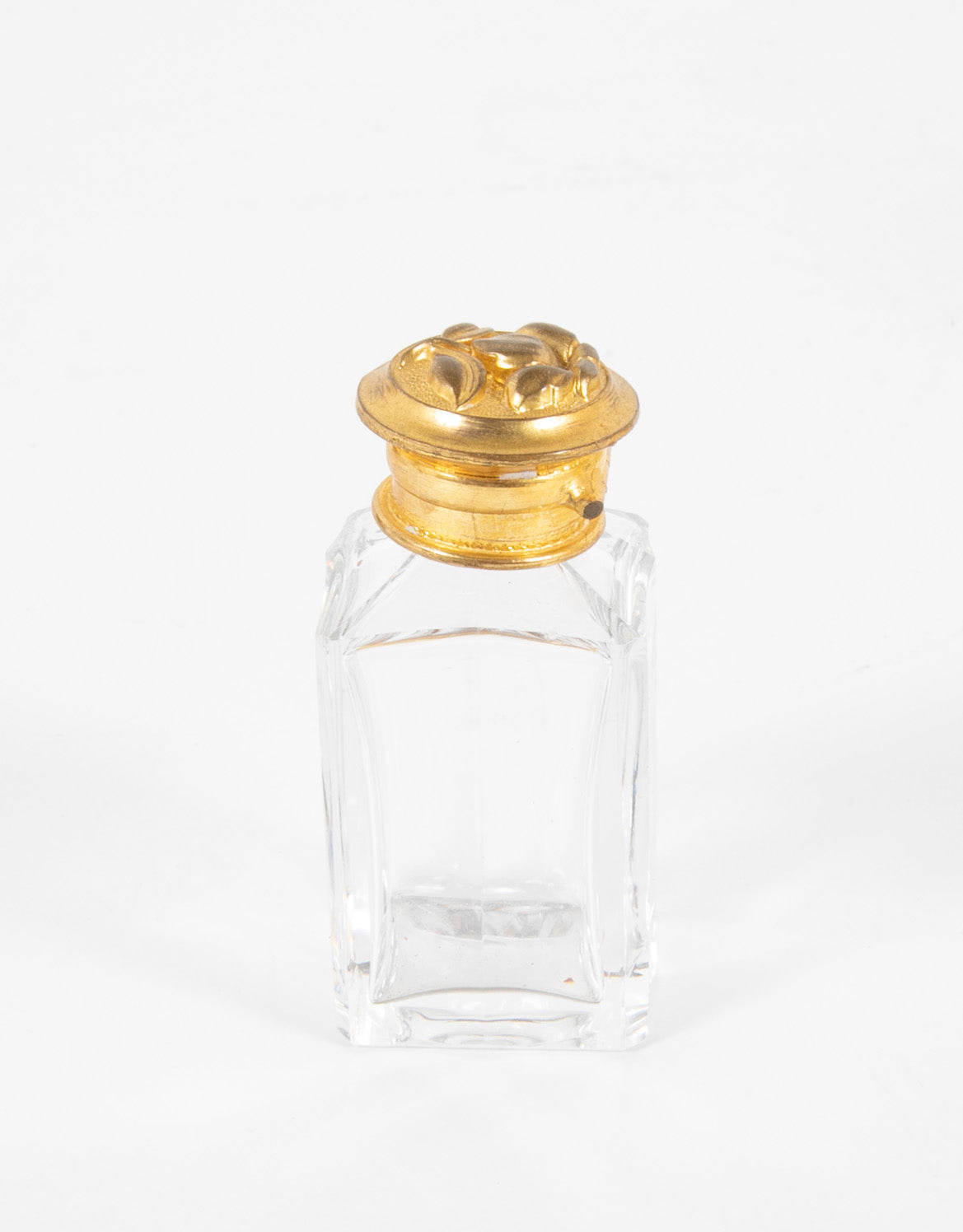 A 19th Century Bohemian Cut Crystal Box with 6 Crystal Perfume Bottles