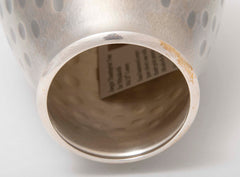 Jungin 'Pure Silver' Thumbprint Vase for Mitsukoshi