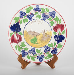 English "Rabbitware" Plates with Various Scenes & Patterns