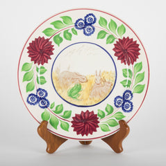 English "Rabbitware" Plates with Various Scenes & Patterns