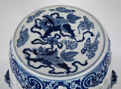 Chinese Blue & White Porcelain Garden Seat