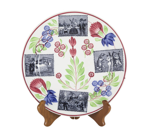 Rare Late 19th / Early 20th Century English "Rabbitware" Plate