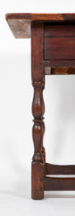 Early 18th Century Scrubbed Pine Top Tavern Table with Old Stain Base