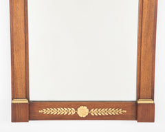 Empire Mahogany & Gilt Bronze Mounted Console with Mirror