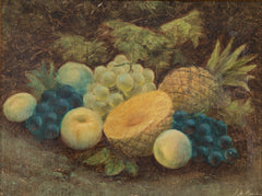 Pair of 19th Century Oil on Canvas Still Life Fruit Paintings
