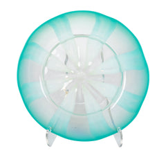 A Signed Tiffany Favrile Pastel Glass Plate