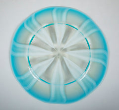 A Signed Tiffany Favrile Pastel Glass Plate