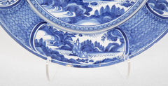 A Pair of 18th Century Delft Blue & White Chargers
