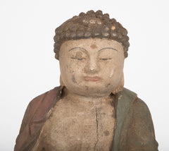 Carved Wooden Buddha