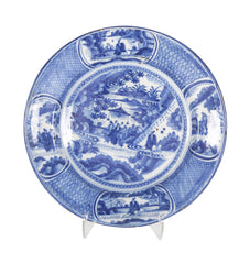 A Pair of 18th Century Delft Blue & White Chargers