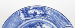 A Pair of 18th Century Delft Blue & White Chargers