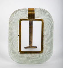 A Mid-Century Italian Barovier & Toso Swirled Glass Picture Frame