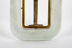 A Mid-Century Italian Barovier & Toso Swirled Glass Picture Frame