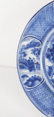 A Pair of 18th Century Delft Blue & White Chargers