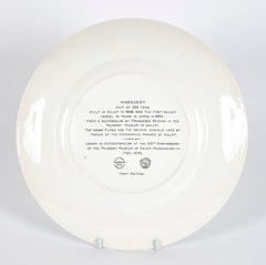 Set of 12 Wedgwood Dinner Plates Commemorating 150th Anniversary of the Peabody Essex Museum of Salem, MA