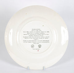 Set of 12 Wedgwood Dinner Plates Commemorating 150th Anniversary of the Peabody Essex Museum of Salem, MA