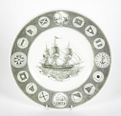 Set of 12 Wedgwood Dinner Plates Commemorating 150th Anniversary of the Peabody Essex Museum of Salem, MA