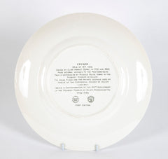 Set of 12 Wedgwood Dinner Plates Commemorating 150th Anniversary of the Peabody Essex Museum of Salem, MA