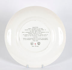 Set of 12 Wedgwood Dinner Plates Commemorating 150th Anniversary of the Peabody Essex Museum of Salem, MA