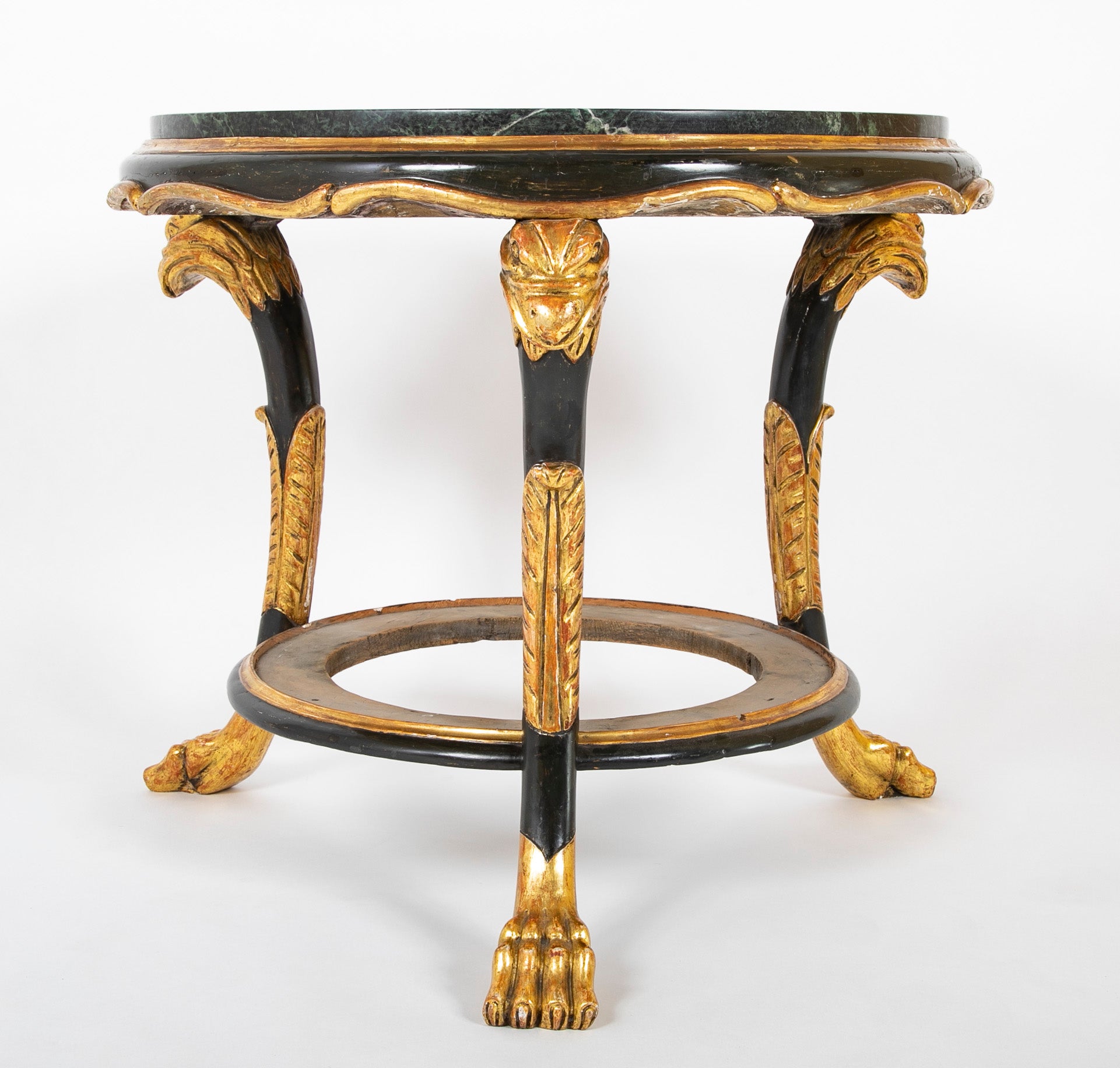 Late 18th Century Continental Marble Top Two Tier Gueridon