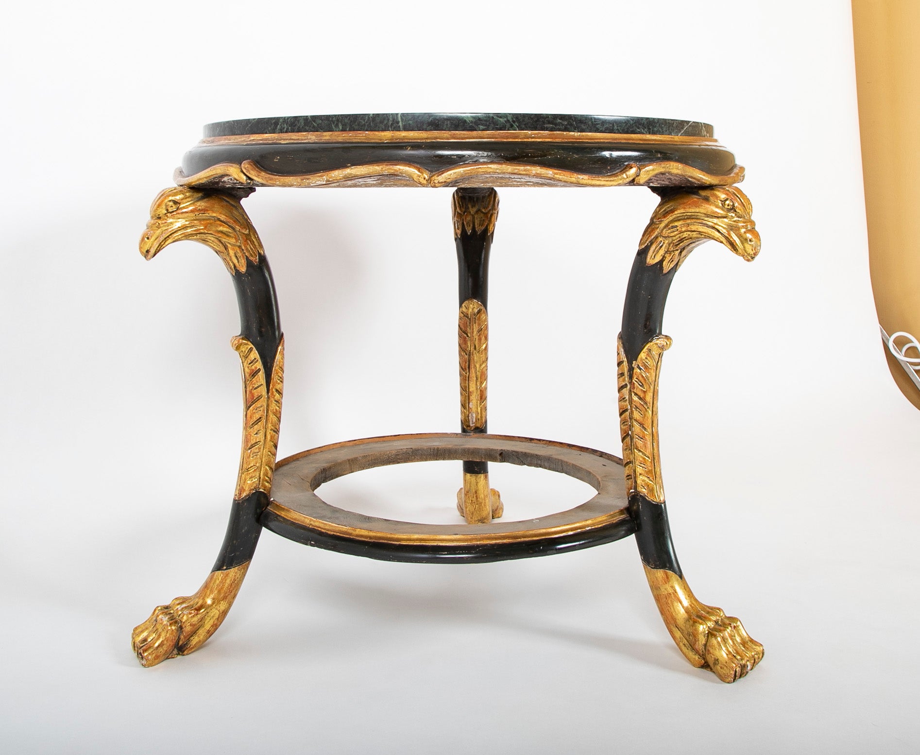 Late 18th Century Continental Marble Top Two Tier Gueridon