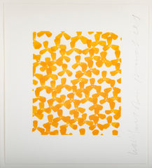 "Wallflowers" Serigraph of Flowers by Donald Sultan