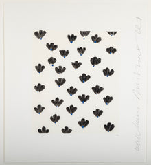 "Wallflowers" Serigraph of Flowers by Donald Sultan