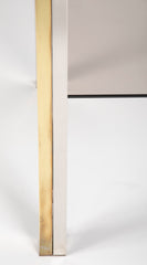 Pair of Chrome and Brass Side Tables
