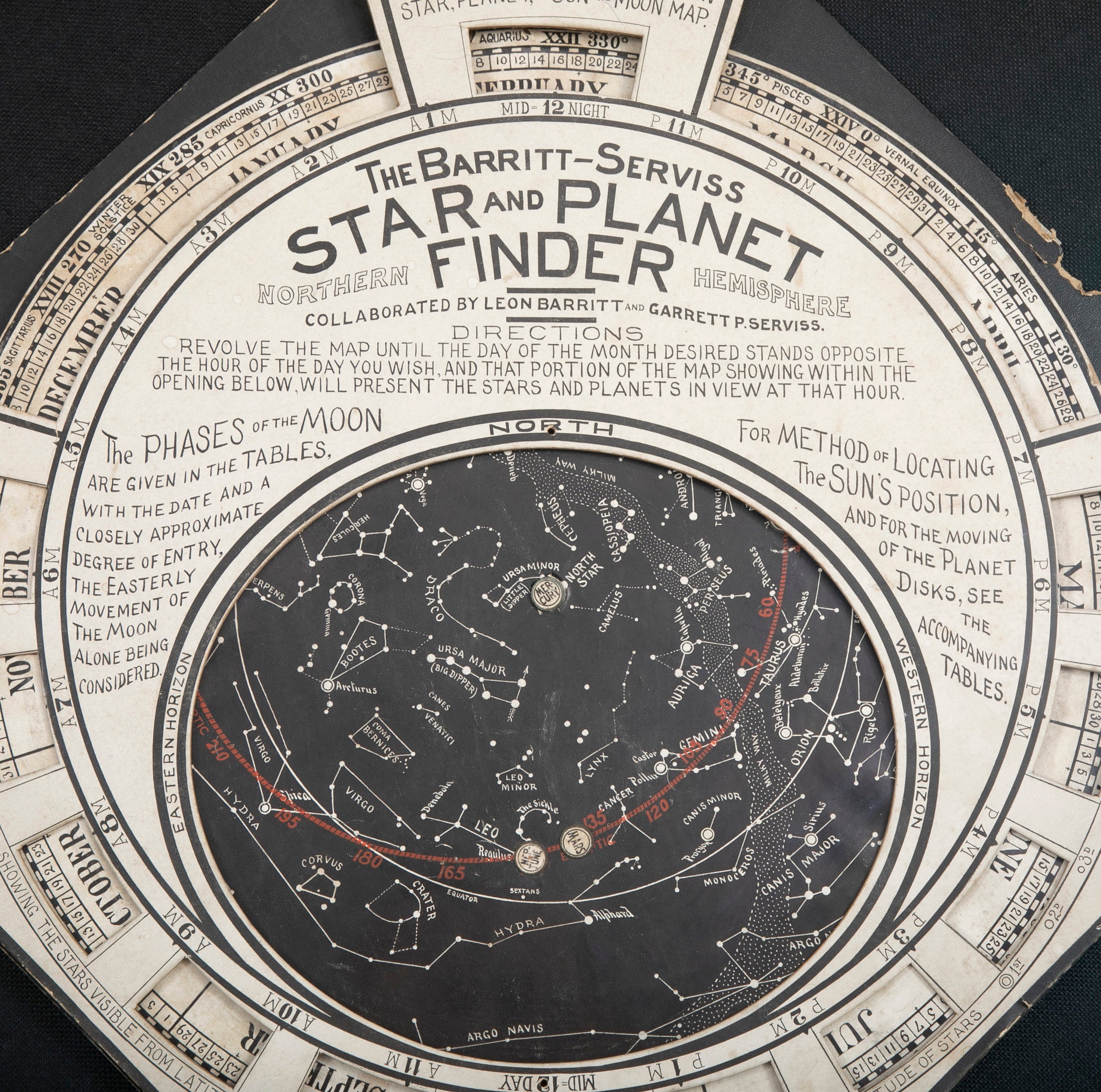 1906 Barritt Serviss Star & Planet Finder