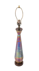 Mid-Century Iridescent Glass Lamp